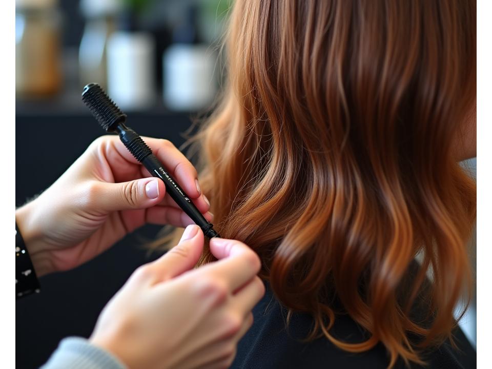Professionelle Haarfärbung Balayage Technik